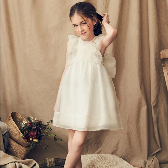 LOVE by Nellystella Flower Girl Dress - Mae in Star White - Picture 2 of 8